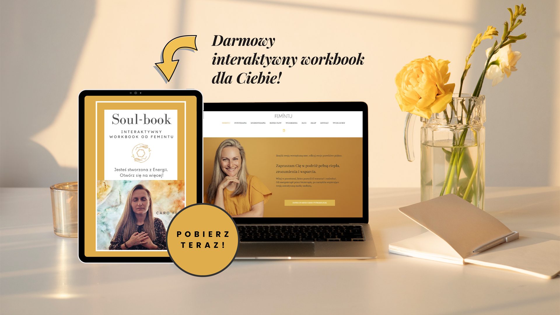 Yellow Simple and Clean Virtual Assistant Promotion Facebook Cov